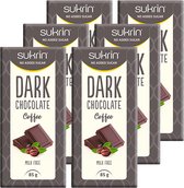 Sukrin | Dark Chocolate | Coffee | 6 Stuks | 6 x 85 gram