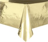 Tafelkleed Goud Folie (137x274cm) - Glimmend Goud - Gratis Verzonden