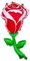 Ballon aluminium rose XL - 94x50 cm - Fête à Thema - Décoration - Fête des mères - Saint Valentin - Amour - Adieu - Cadeau - Doux - Romantique - Amoureux - Surprise - Printemps - Anniversaire - Ballon aluminium - Ballons - Vide - Ballon hélium