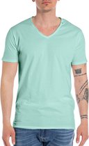Replay T-shirt col V Raw Cut Homme - Taille S