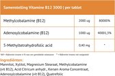 Vitamine B12 3000 - Charlotte Labee Supplementen - 60 capsules