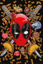 Poster Marvel Deadpool Bullets and Chimichangas 61x91,5cm