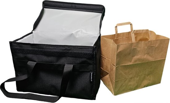 Horecatas.nl - Bezorgtas - Warmhoudtas - Koeltas - Horecatas - Delivery bag - Thermotas - 40x22x29(h) van HORECATAS.NL — afbeelding 4