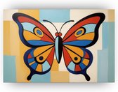 Picasso vlinder poster - Vlinder posters - Muurdecoratie Pablo Picasso - Poster retro - Slaapkamer posters - Muur kunst - 120 x 80 cm
