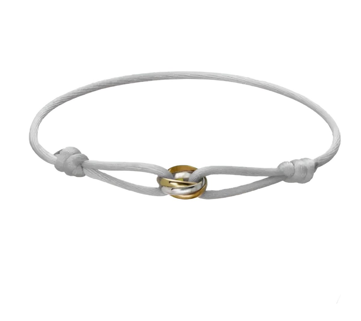 Trinity Armband Grijs - Elegante Armband - Luxe Armband - 925S Echt Zilver