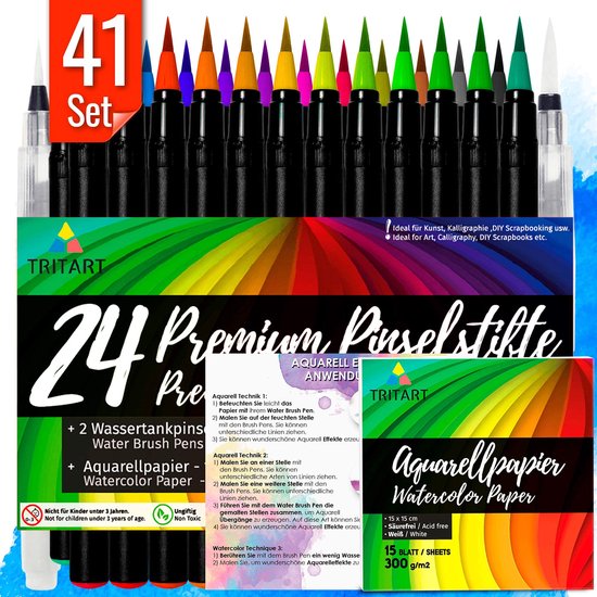 Online Parure Calli.Brush Classic, set de 5 stylos feutre calligraphie Online Parure Calli.Brush Classic, set de 5 stylos feutre calligraphie
