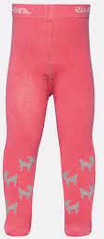 Roze Ewers babymaillot met zilveren glitterhertjes op de onderbenen en merknaam op de tailleband.