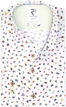 R2 Amsterdam - Chemise Manches Extra Longues Imprimé Multicolore - Homme - Taille 40 - Coupe Moderne