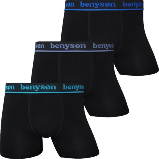BENYSON® BENY-7015 3-Pack Heren Bamboe Boxershorts L