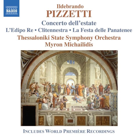 Thessaloniki State Symphony Orchestra, Michailidis - Pizzetti: Concerto Dell'Estate | L'Edipo Re | Clitennestra | La Festa Delle Panatenee (CD)