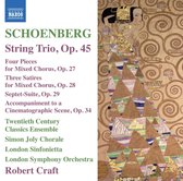 London Symphony Orchestra, London Sinfonietta, Robert Craft - Schoenberg: String Trio/4 Mixed Chorusses/3 Satires (CD)