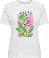 Only T-shirt Onlvariana Ss Tee Cs Jrs 15322467 Cloud Dancer/living Dames Maat - M