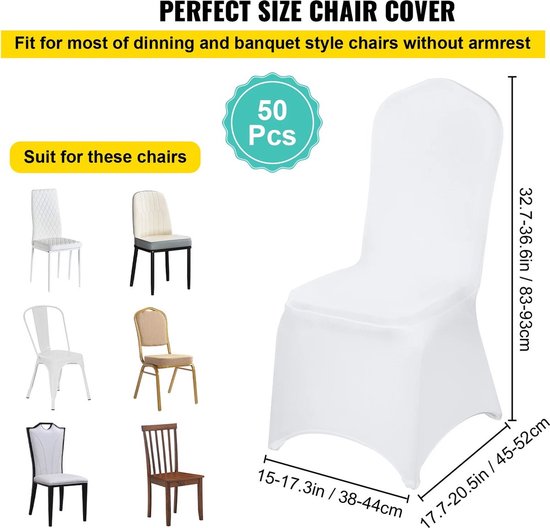 Namvo 10 STKS Stoel Cover Spandex Lycra Stretch Slipcover, Pak voor