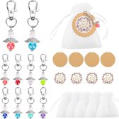 50 Sets Kit Artisanal DIY D'ange Gardien, Porte-clés D'ange, Pendentif