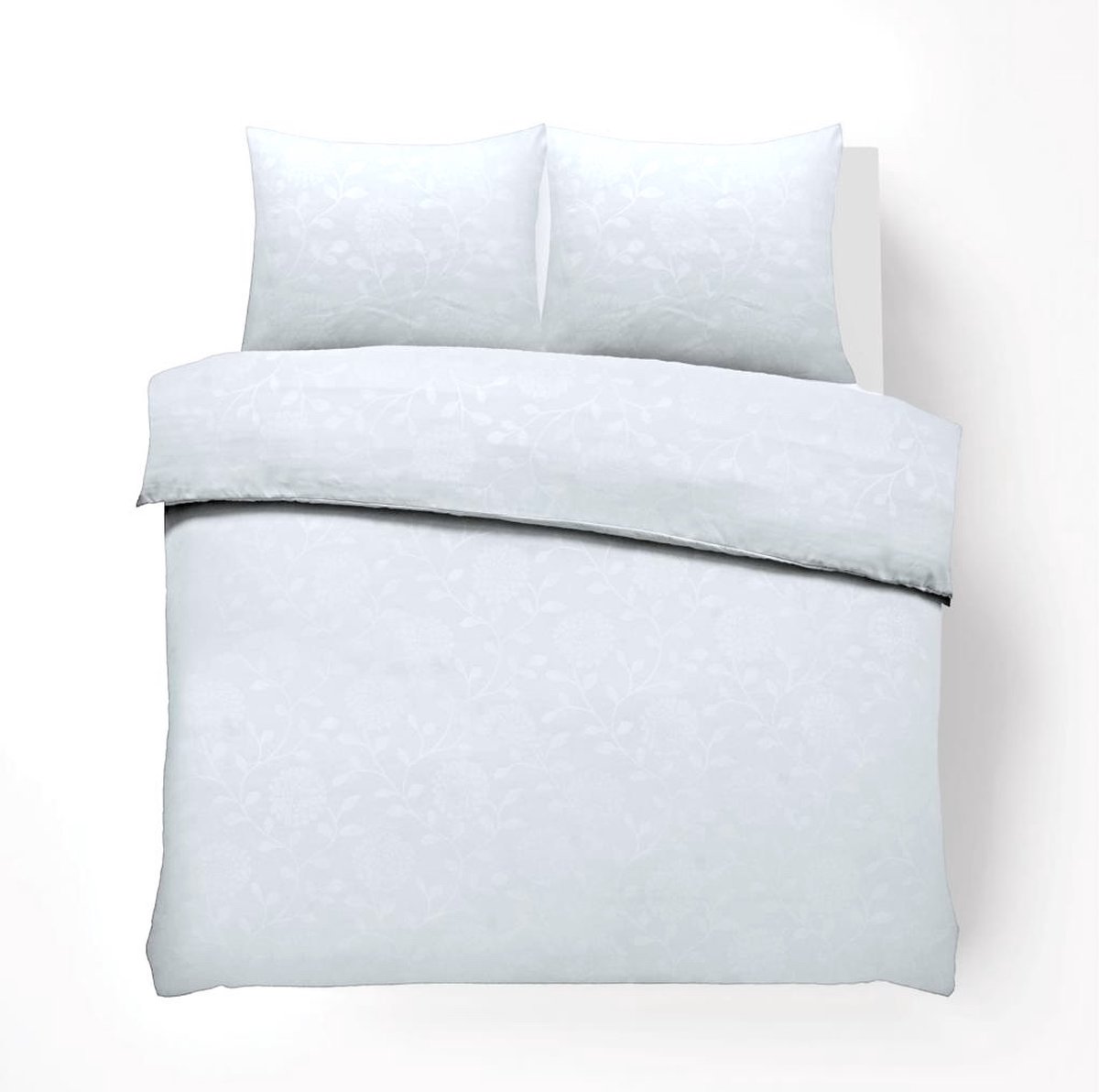Husch Dekbedovertrek - Embossed Flower - 200x200/220 - Wit