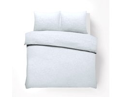 Husch Dekbedovertrek - Embossed Flower - 200x200/220 - Wit