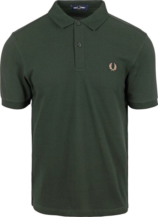 Fred Perry - Polo M6000 Donkergroen V10 - Slim-fit - Heren Poloshirt Maat S