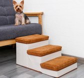 Hondentrap - Met opslagruimte - Met handige opslagvakje - Hondenloopplanken - Voor kleine hond - 30cm hoogte