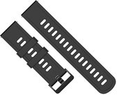 Siliconen Horloge Band voor Garmin Forerunner 55 | 20 mm | Armband - Polsband - Strap Bandje - Sportband - Horlogebandjes | Zwart