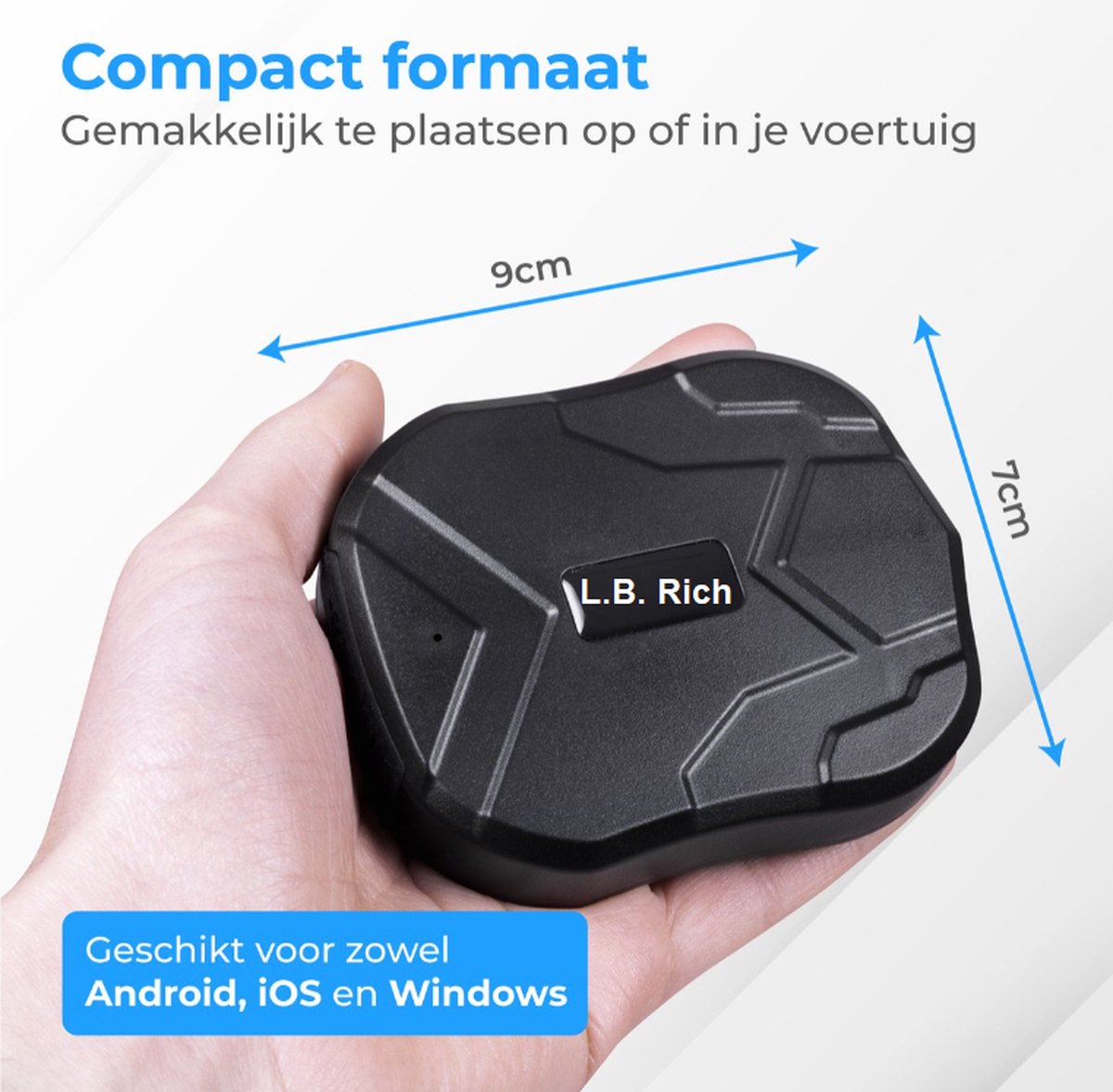 Mini GPS Tracker – Draadloze Locatievolger Zonder Abonnement