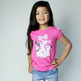 Dalmatiers shirt roze-Maat 116