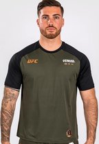UFC x Venum Adrenaline Fight Week Dry-Tech T-Shirt Kaki Brons maat XL