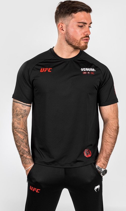 UFC x Venum Adrenaline Fight Week Dry-tech T-shirt Zwart maat XL