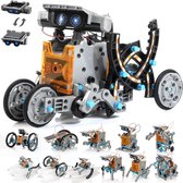 Solar Robot Bouwset - 14in1 Educatief STEM Speelgoed - Zonne Energie Building Kit - Robots - Speelfiguren - Wetenschap Speelset