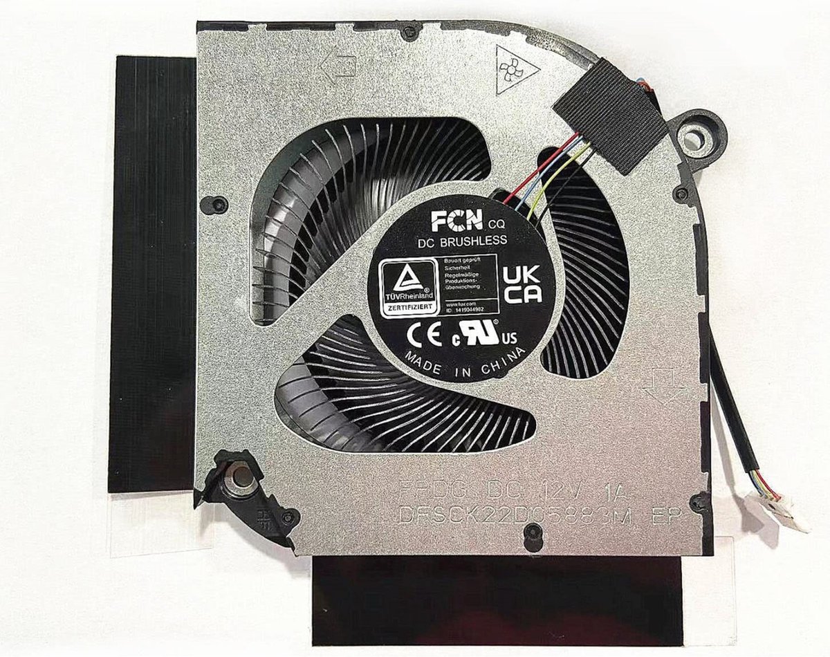 Vervangende Gpu / koelventilator voor o.a. Acer Nitro 5 AN515-46/55/58 Series / Helios 300 PH3xx Series - P/N: DFSCL12E16486M