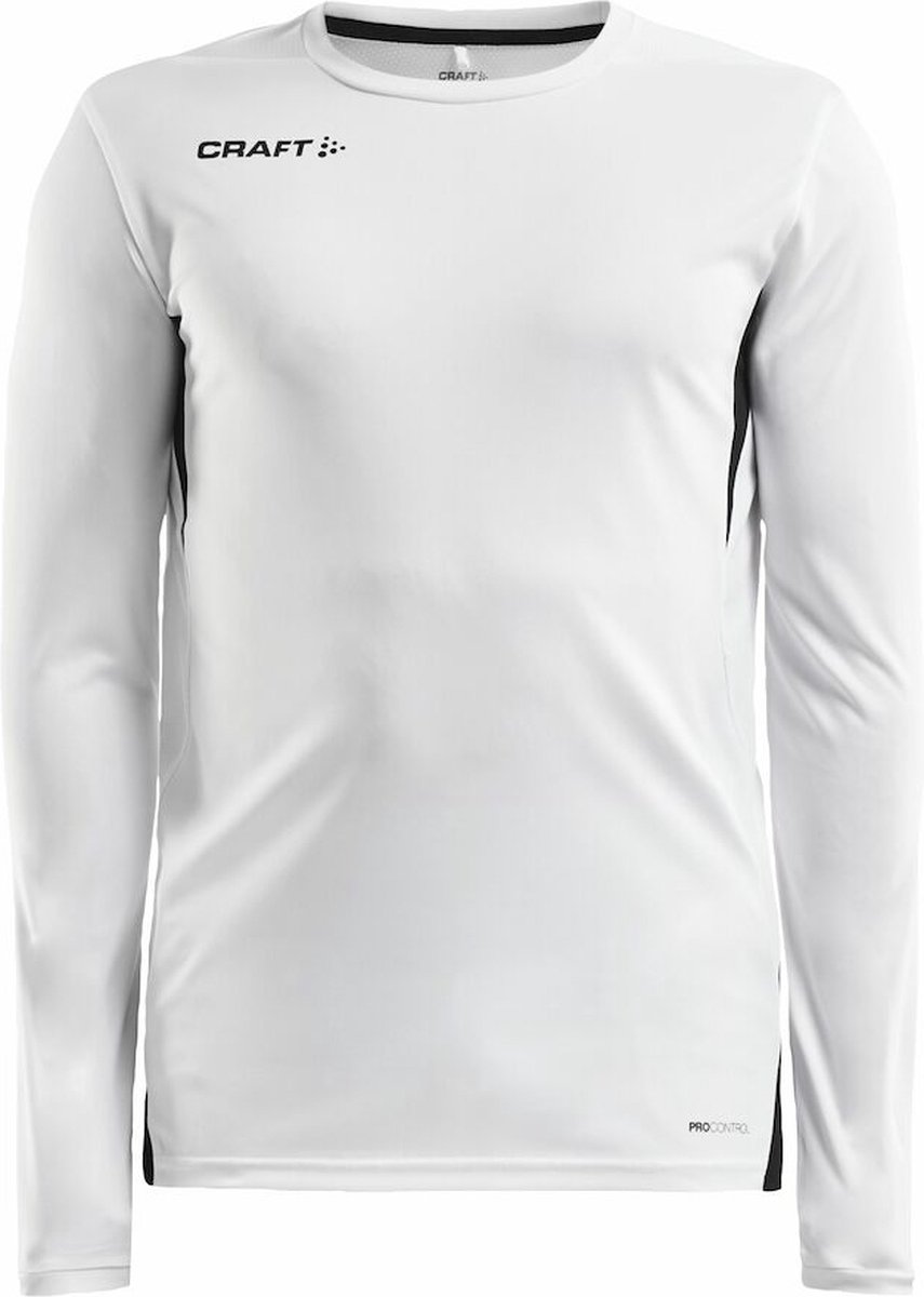 Craft Pro Control Impact LS Tee M 1908231 - White/Black - M