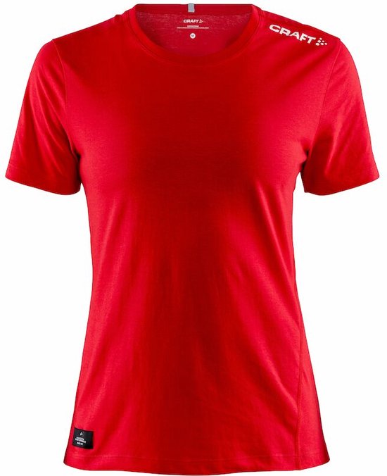 Craft COMMUNITY FUNCTION SS TEE – Kurzärmlig, Aus 100 % Polyester, Schnell Trocknend, Für Sport & Branding, Farbe: Bright Red
