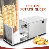 One stop shop - Elektrische Aardappel Spiraalsnijder – Aardappel op een stokje - Frietsnijder – Aardappelsnijder – Multifunctionele Groentesnijder – RVS – Zilver