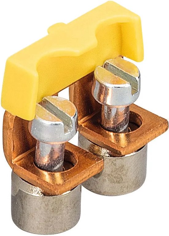 Pont de connexion 2 pôles - isolé - 10mm² - A vis - 32A 230V - Par 1 pièce(s)
