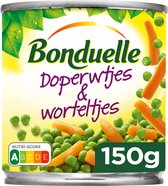 Bonduelle - Doperwtjes & Worteltjes zeer fijn - 150 gram