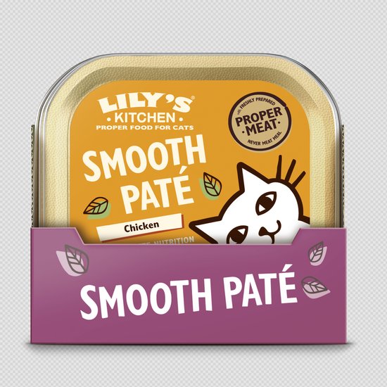 Lily's Kitchen Smooth Paté Kattenvoer Natvoer Paté met Kip 19 x