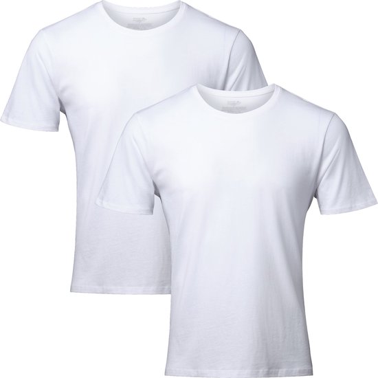 DANISH ENDURANCE T-Shirt voor Heren- Crew Neck- Wit- 2XL