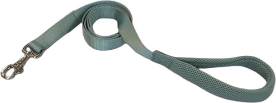 Nobby Preno Mesh Hondenriem, 120 cm/20-25 mm, Grijs
