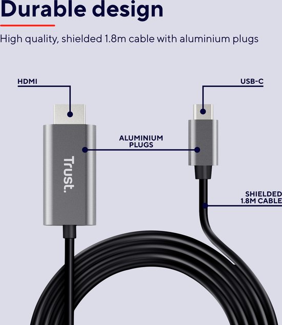  Calyx USB-C to HDMI Adapter Cable