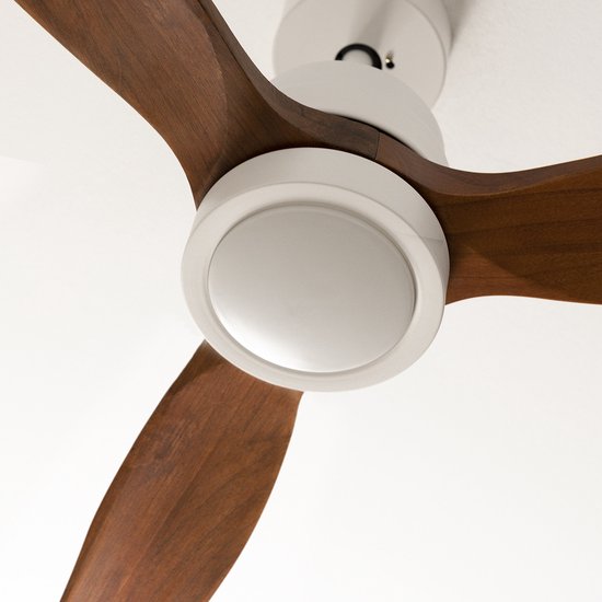 CREATE Windstyle Plafondventilator, natuurlijk hout, wit