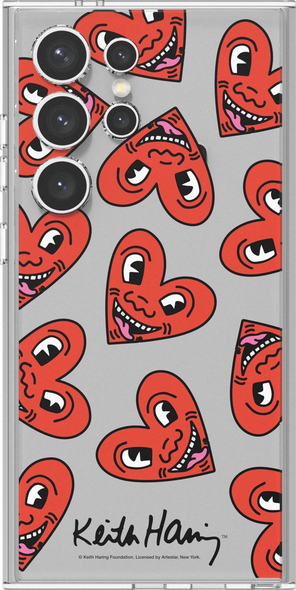 Samsung - Keith Haring Heart Plate - Geschikt voor Samsung Galaxy S24 Ultra - Red