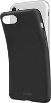 SBS Sensity - Telefoonhoesje geschikt voor Apple iPhone 7 Hoesje Flexibel TPU Backcover - Zwart