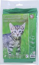 Sac à litière pour chat compostable vert XL pack de 10 pièces 51 x 20 x 46 cm