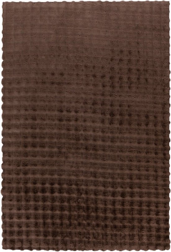 Harmony | Hoogpolig Vloerkleed | Dark Taupe | Hoogwaardige Kwaliteit | 120x170 cm