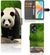 Telefoontas Geschikt voor OPPO A58 4G Hoesje Panda