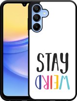 Cazy Hardcase Hoesje geschikt voor Samsung Galaxy A15 / A15 5G Stay Weird