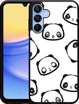 Cazy Hardcase Hoesje geschikt voor Samsung Galaxy A15 / A15 5G Panda Emotions