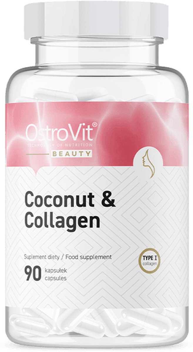 Goedkoopste Collageen - OstroVit Marine Collageen & MCT Olie uit kokosnoot 90 Capsules - 90 Capsules