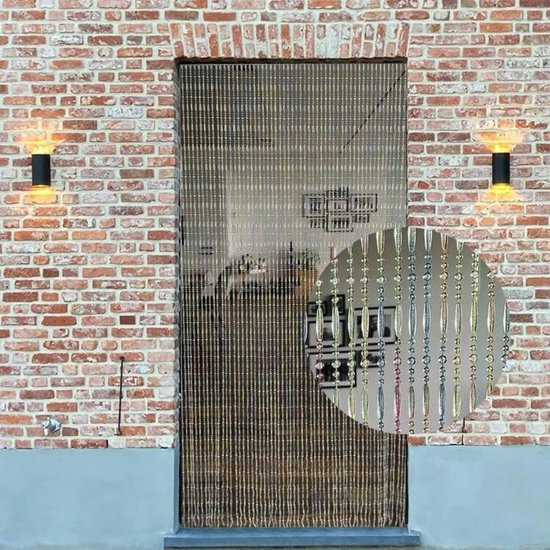 Rideau de porte rideau anti-mouches - Rideau de porte - 90 x 200 cm/Multicolore