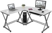 monitorstandaard, pc-tafel, gamingtafel voor thuiskantoor, Bureau, computertafel 150D x 138W x 75H centimetres