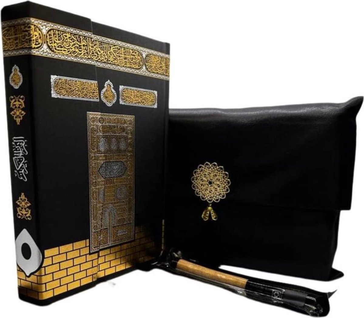 Gebedskleed Islam - De Verlichte Schatkist van Islamitische Gaven - Inclusief Gebedstapijt, Tasbih, Sura Boek en Koran Set - Perfect voor Ramadan, Eid, Hajj, Umrah, Bruiloften, Geboortes en Mevlid Vieringen